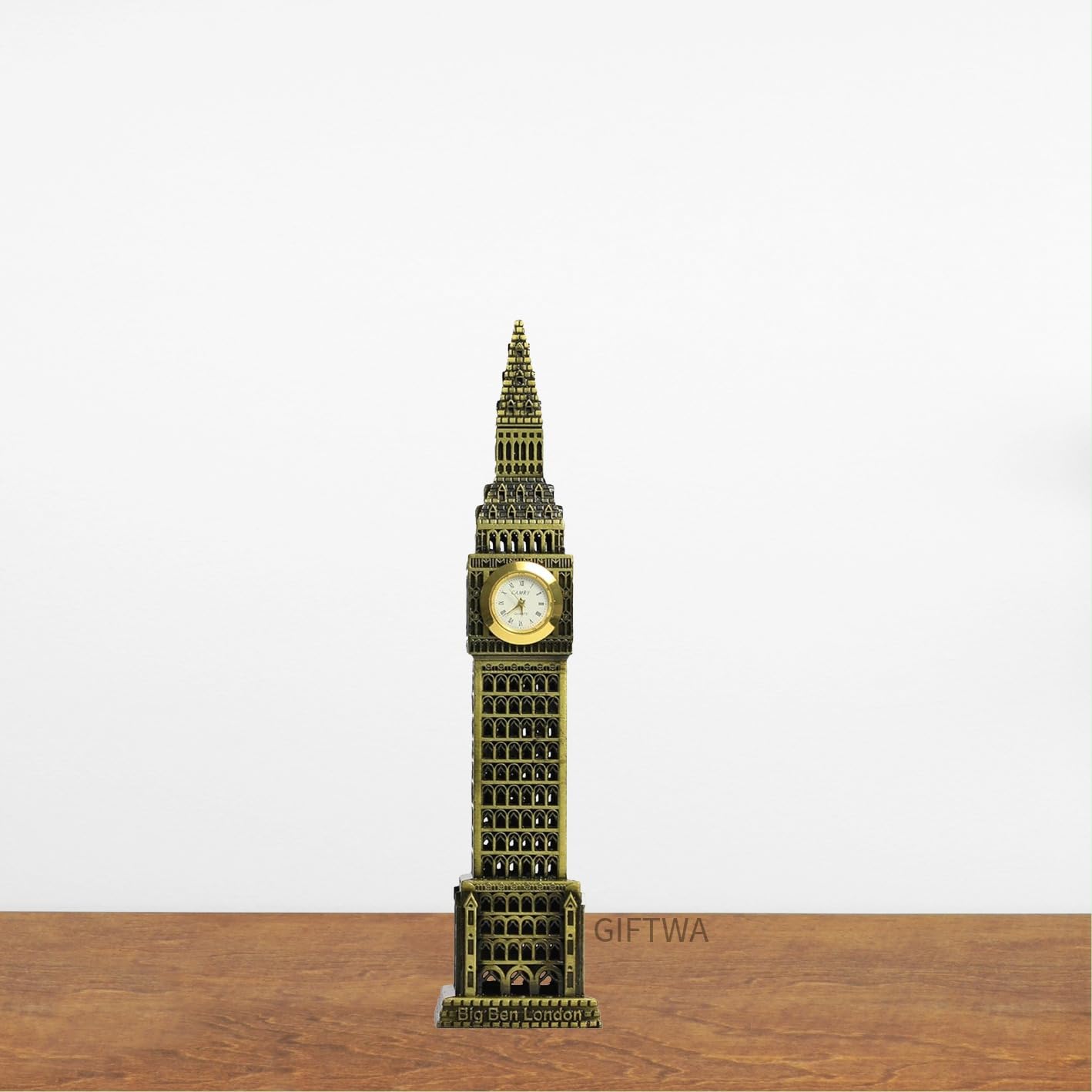 Big Ben London Souvenir with Real Clock, Premium Decorative Metal
